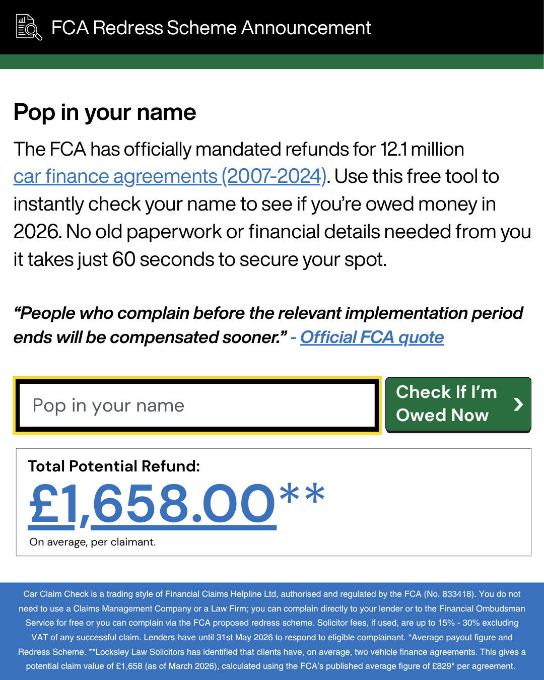 Sarah’s Money Tips Facebook ad