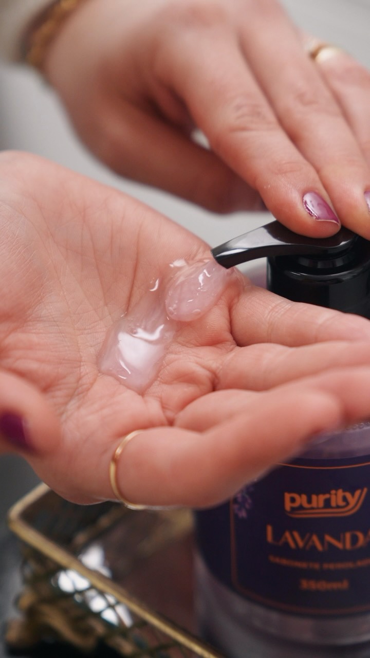 Purity Home Facebook ad: Lavar as mãos faz parte da rotina, mas…