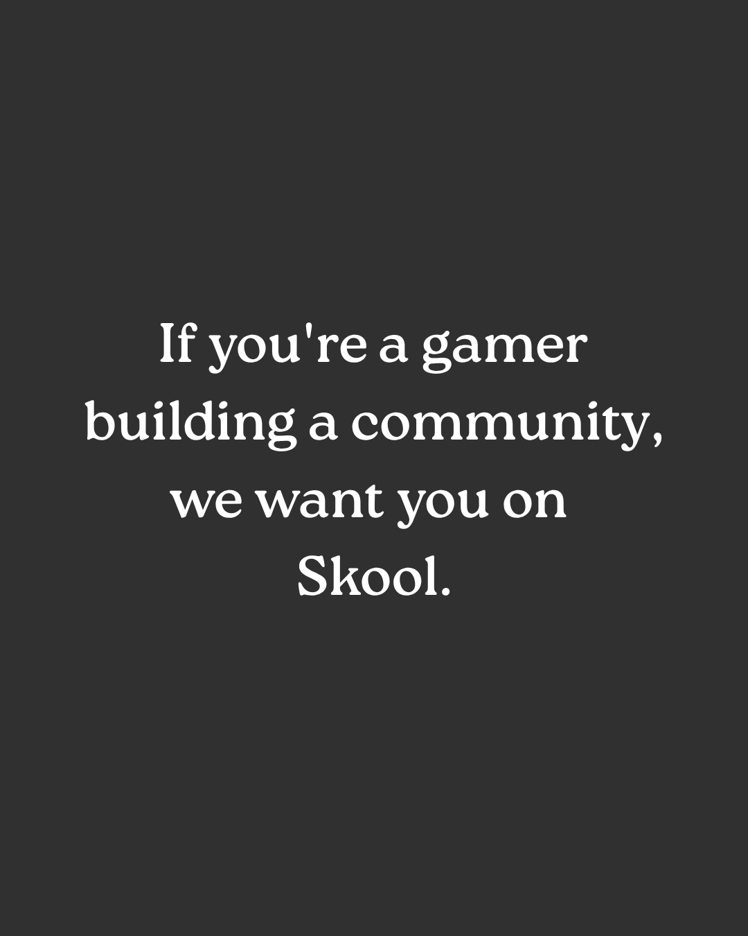 Skool Facebook ad