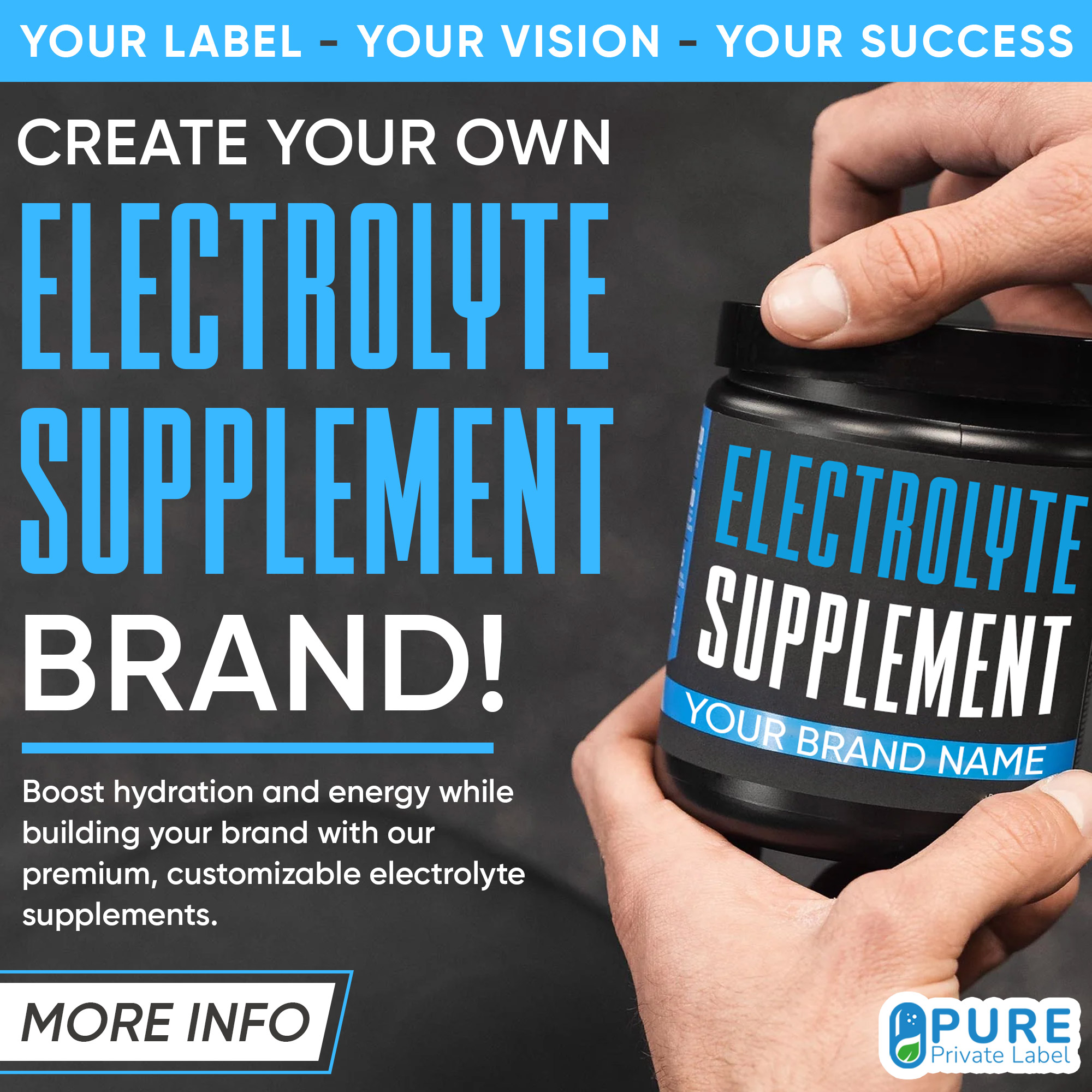 PURE Private Label Facebook ad