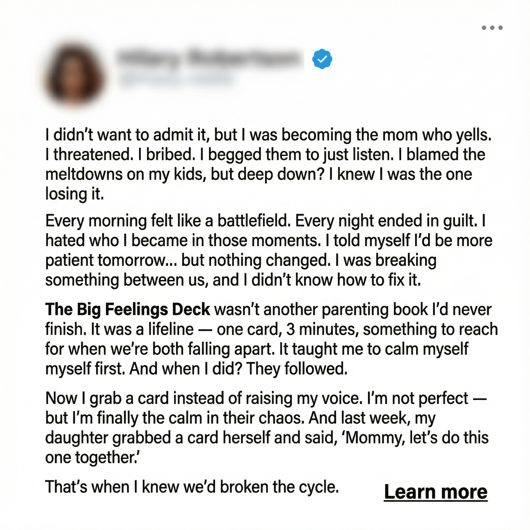 Debbie Carter - SEL Educator & Parent Coach Facebook ad
