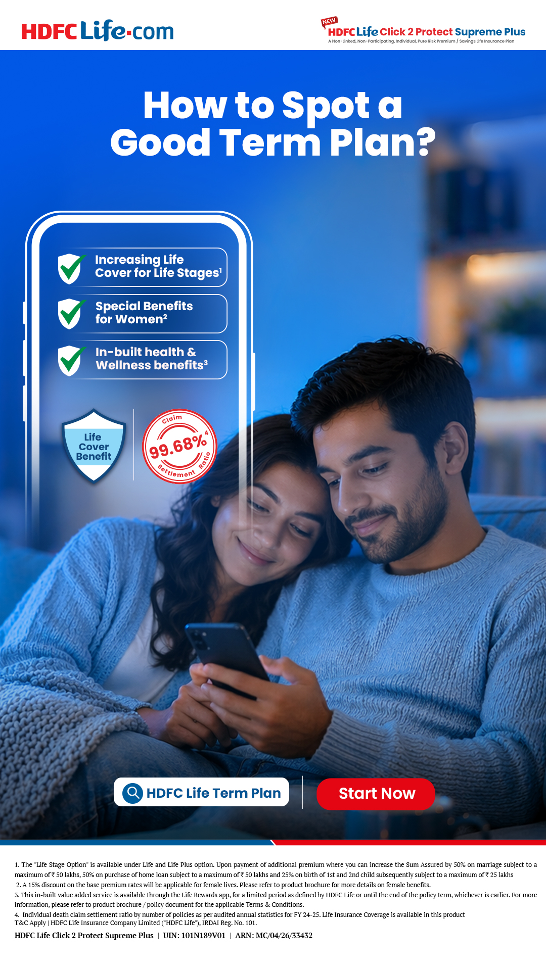 HDFC Life Facebook ad