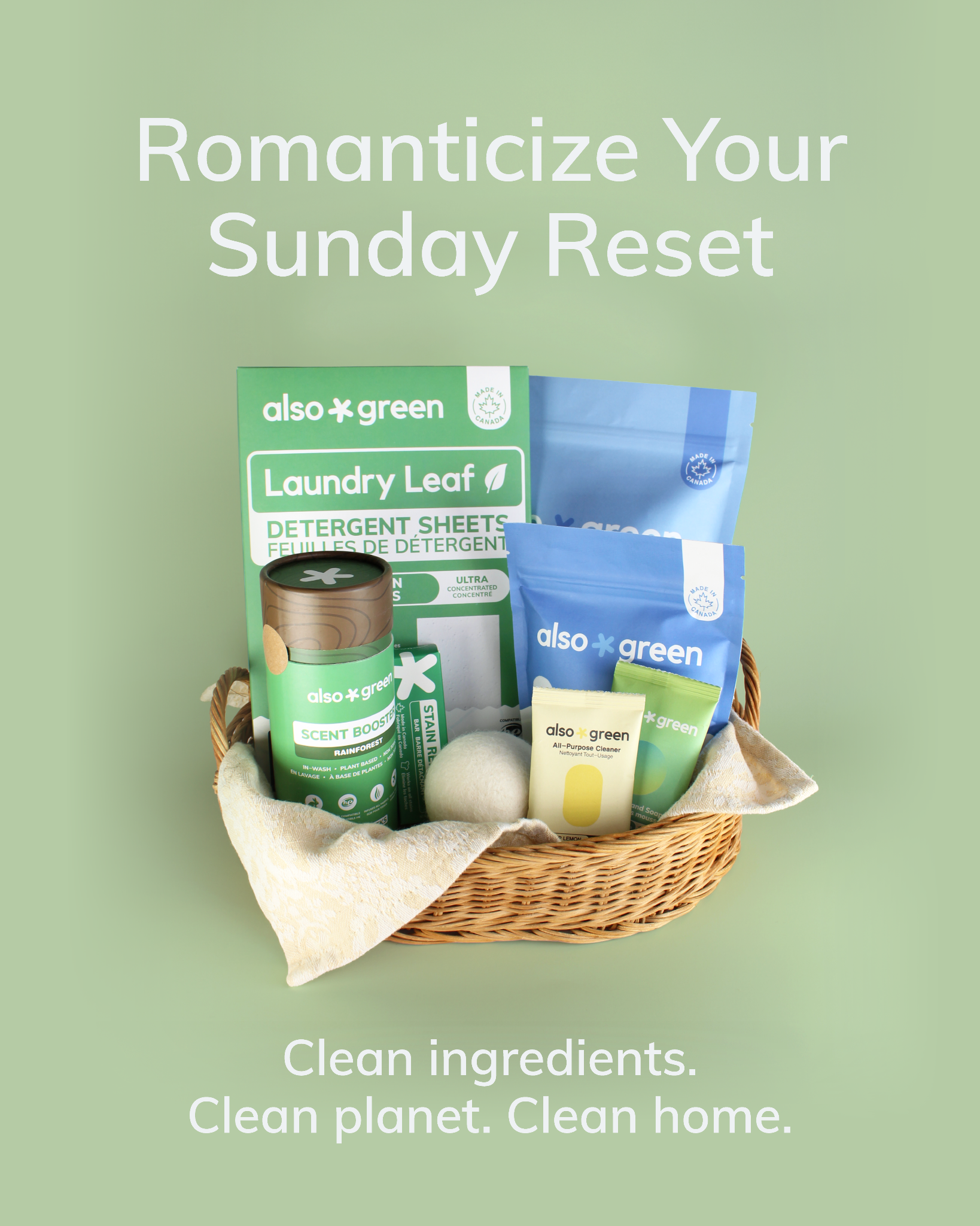 Also Green Facebook ad
