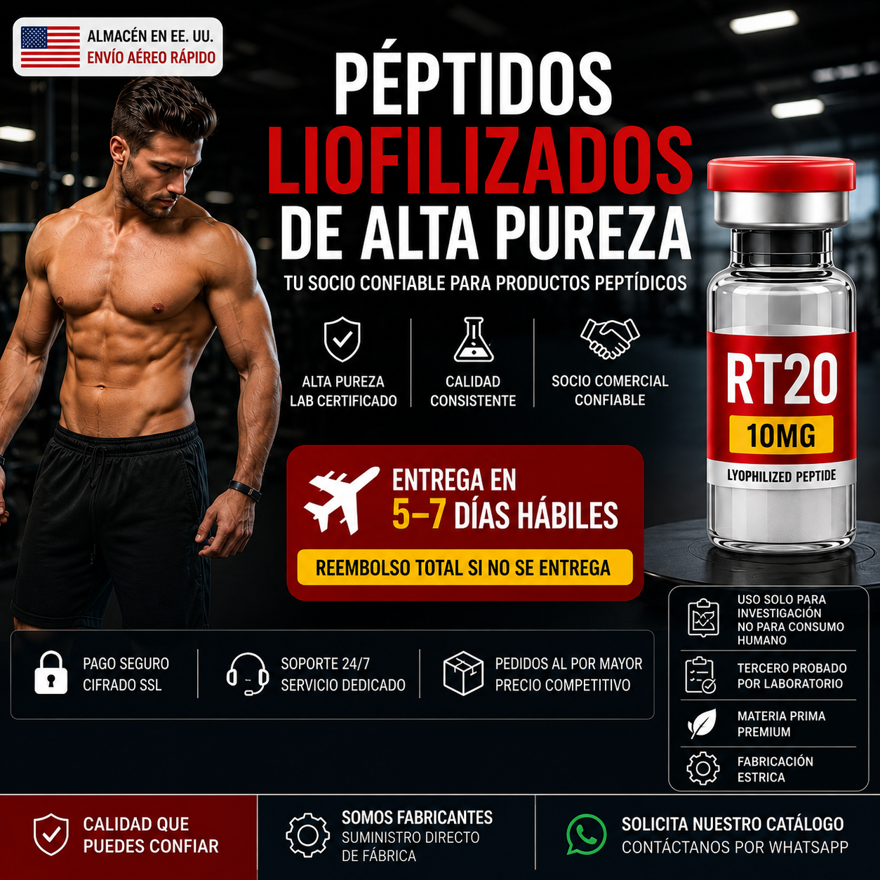 Goldfarb Abby Dixon Facebook ad: Peptide Product Supplier