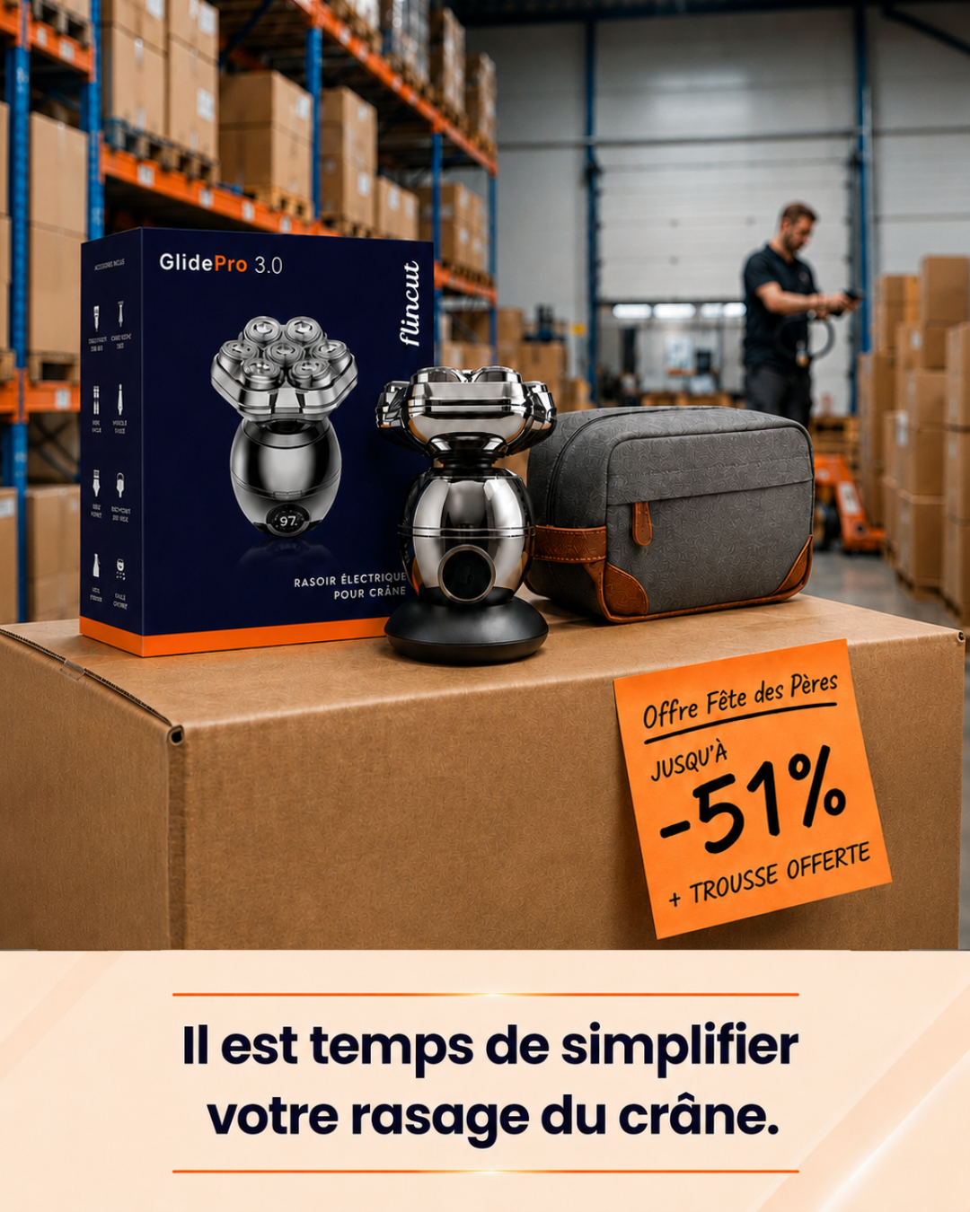 Flincut Facebook ad: Jusqu'à -51 % + Trousse offerte!