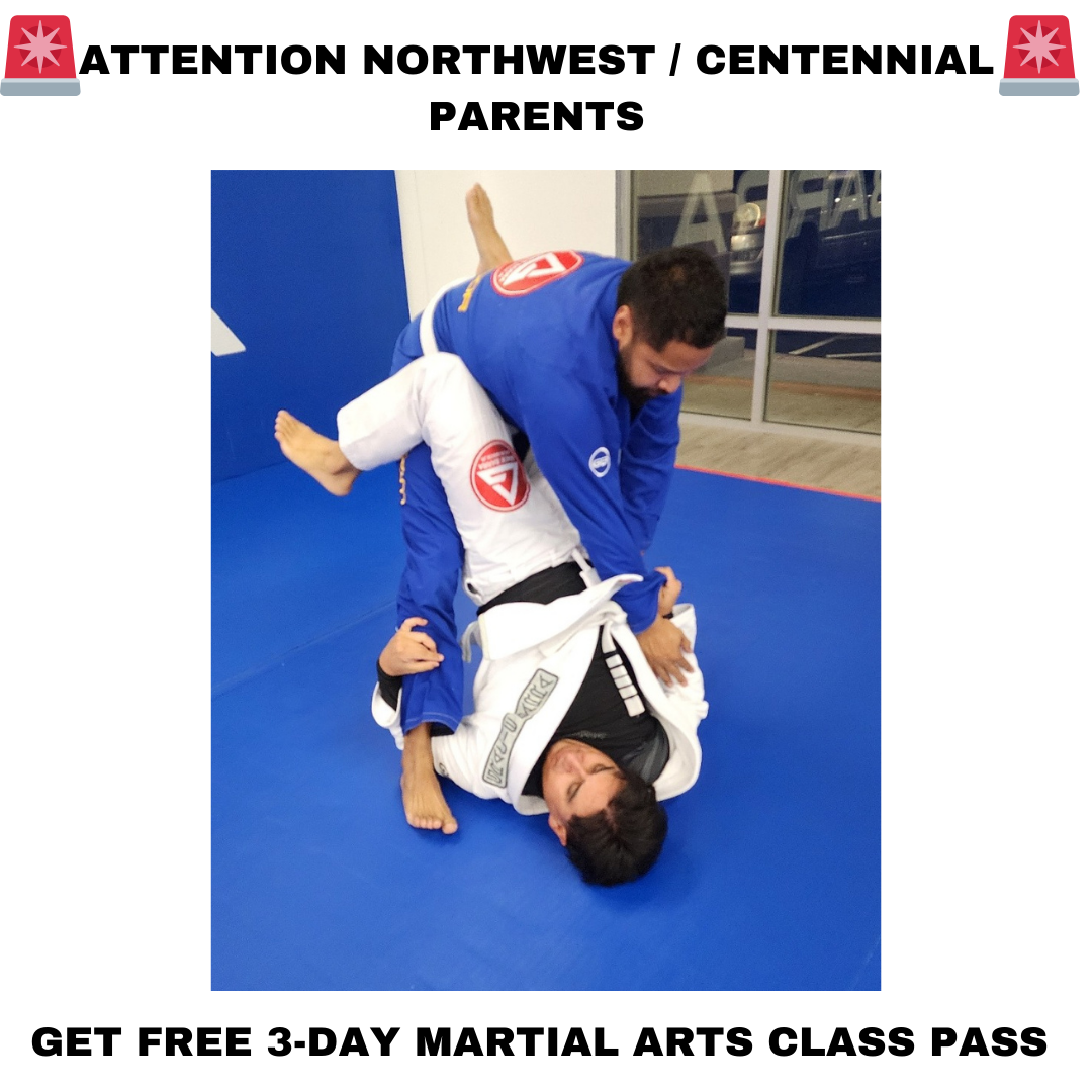 Gracie Barra SkyPointe Centennial Las Vegas Facebook ad: Want a FREE 3-Day, Kids Martial Arts Class Pass?