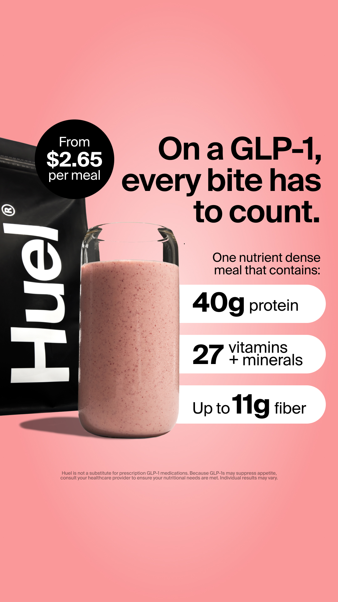 Huel Facebook ad