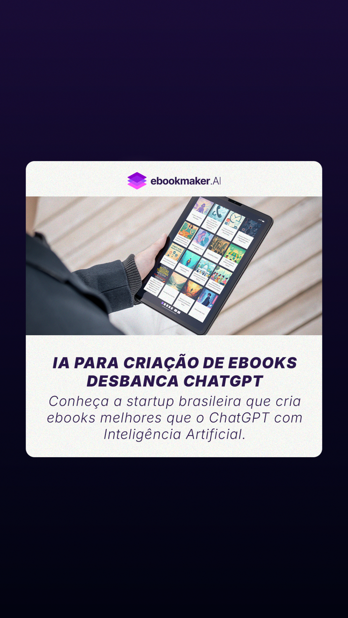 Ebookmaker.ai Facebook ad