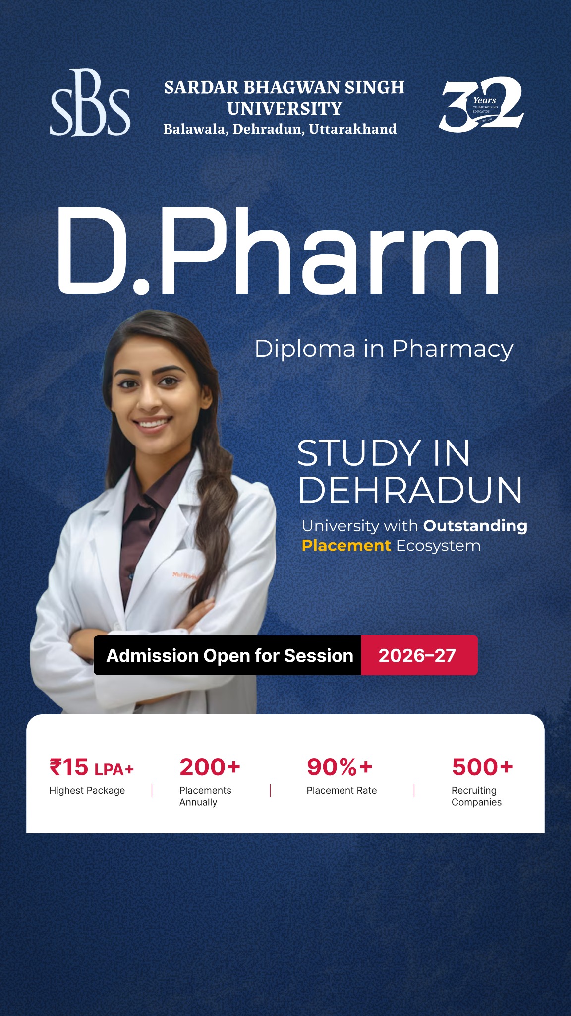 Sardar Bhagwan Singh University Facebook ad from May 25, 2026