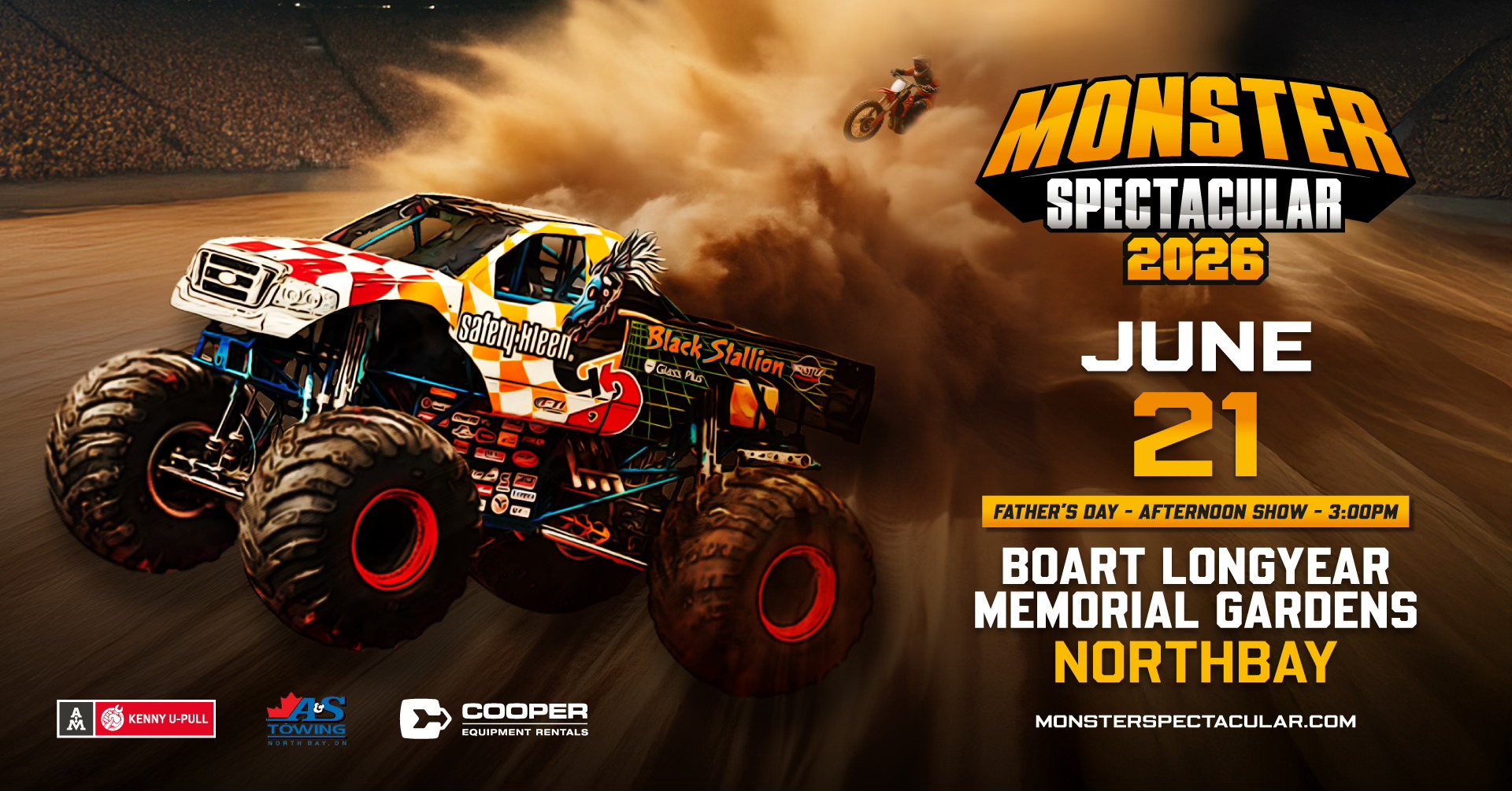 Monster Spectacular Facebook ad: Monster Spectacular - North Bay - Boart Longyear Memorial…