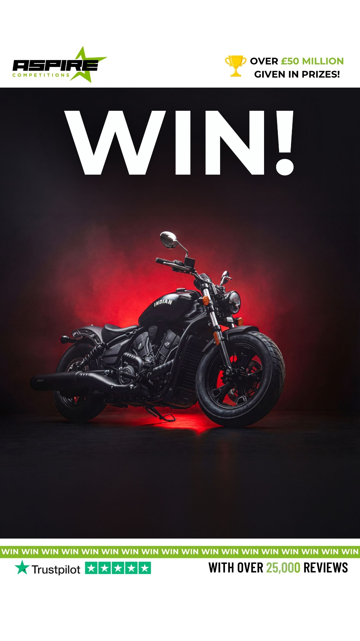 Aspire Competitions Ltd Facebook ad