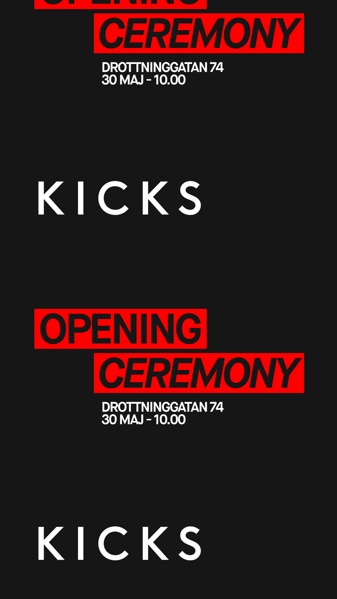 KICKS Facebook ad