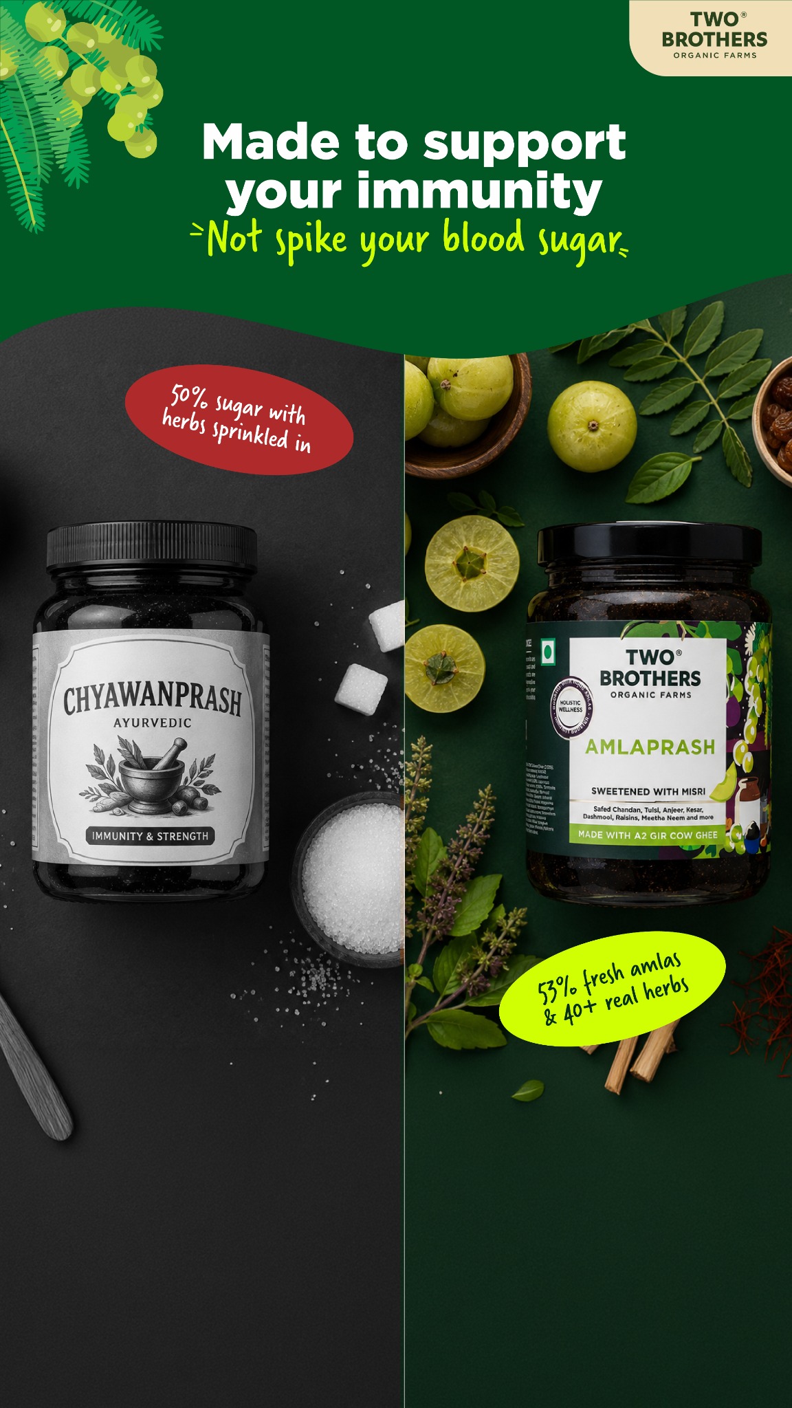 Two Brothers Organic Farms Facebook ad