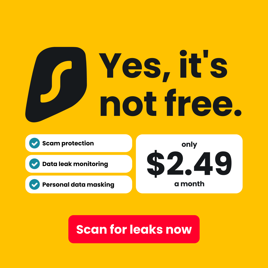 Surfshark Facebook ad
