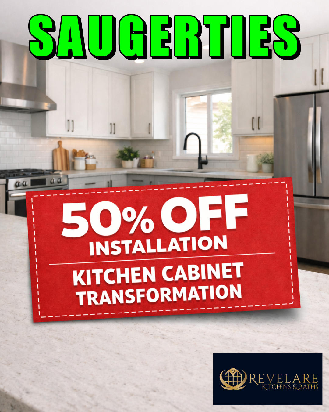 Revelare Kitchens & Bath Facebook ad