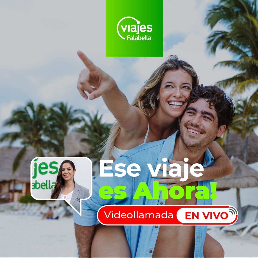 Viajes Falabella Colombia Facebook ad: Con ganas de vacaciones?