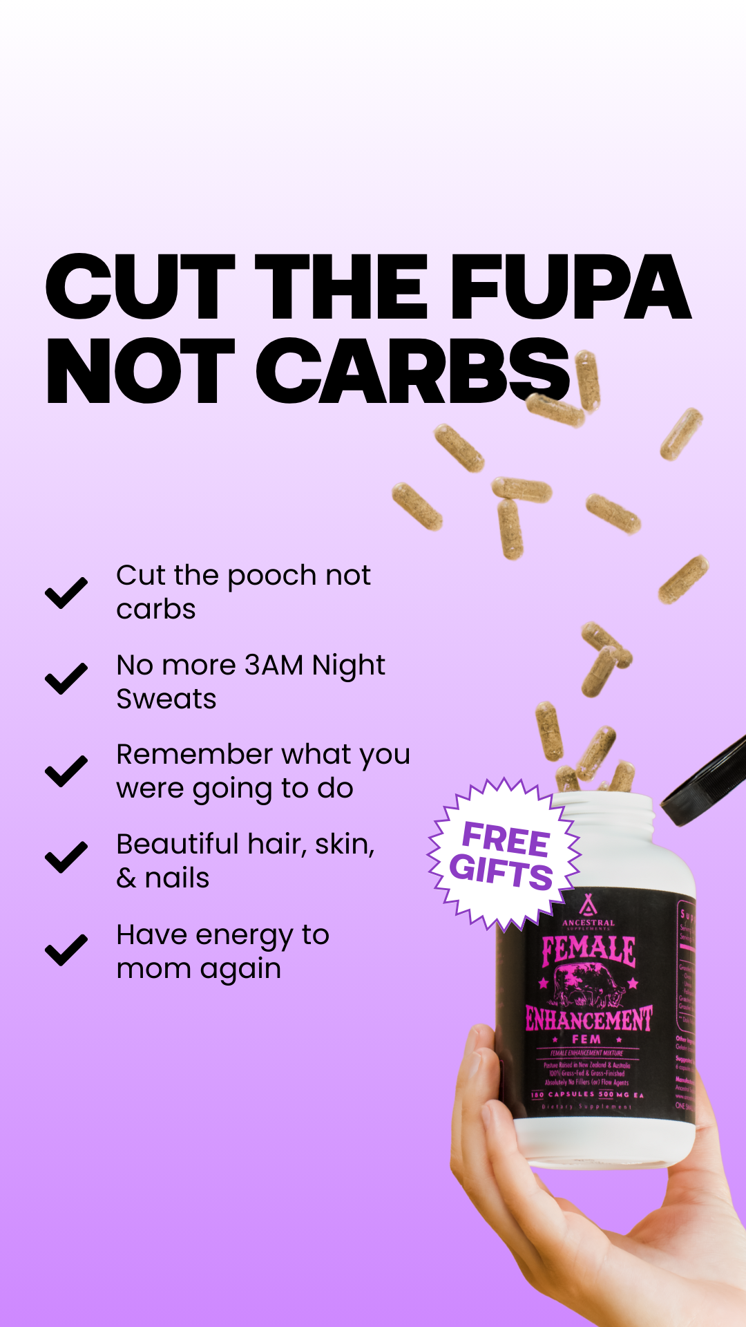 Ancestral Supplements Facebook ad