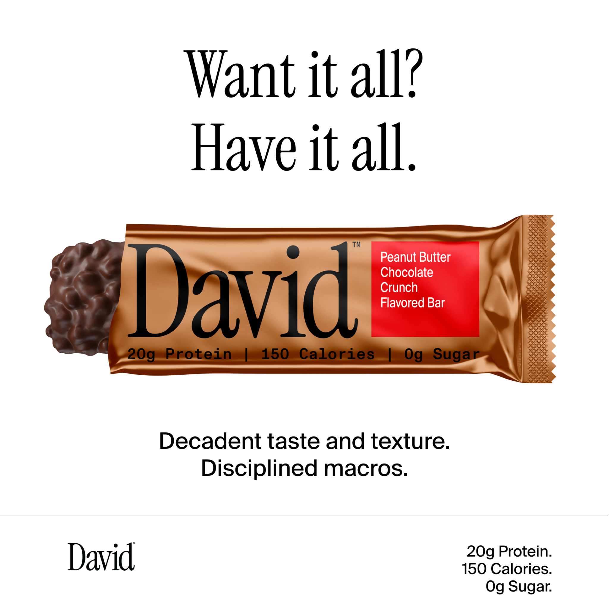 David Protein Facebook ad