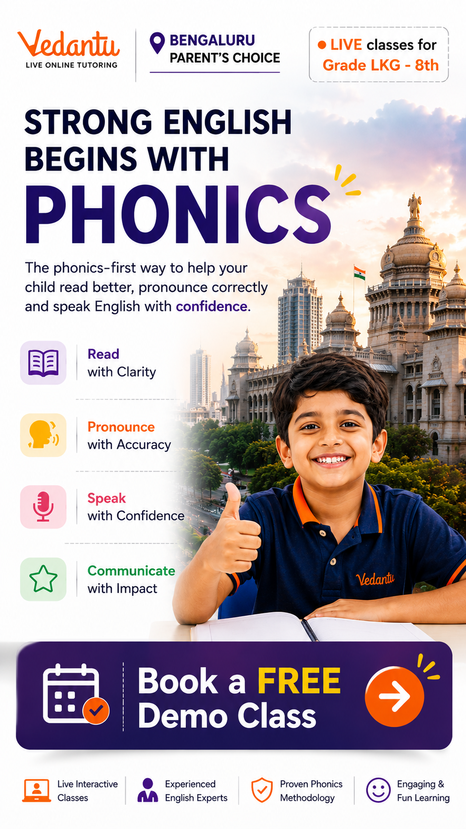 Vedantu SuperKids Facebook ad