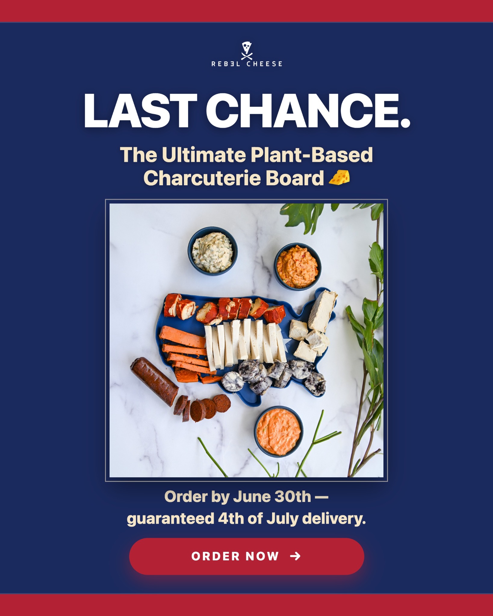 Rebel Cheese Facebook ad