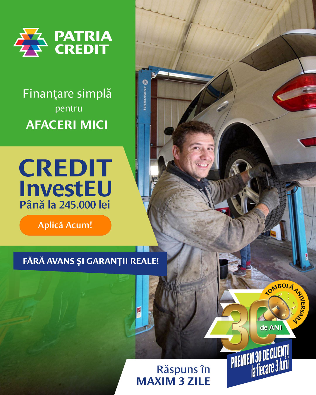 Patria Credit Facebook ad