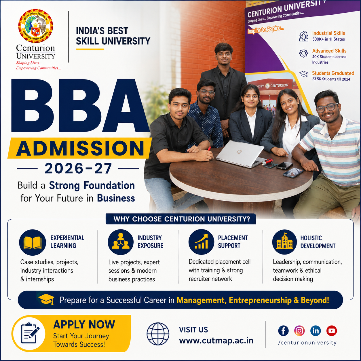 Centurion University, AP Facebook ad