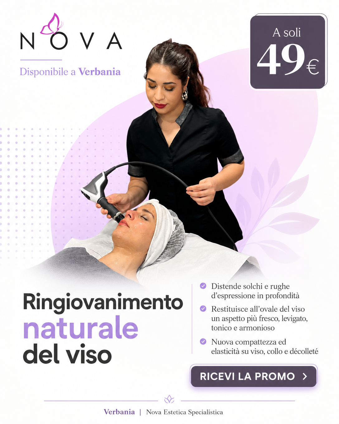 Nova Estetica Specialistica - Verbania Facebook ad: STOP rughe e imperfezioni del viso: Trattamento Skin…