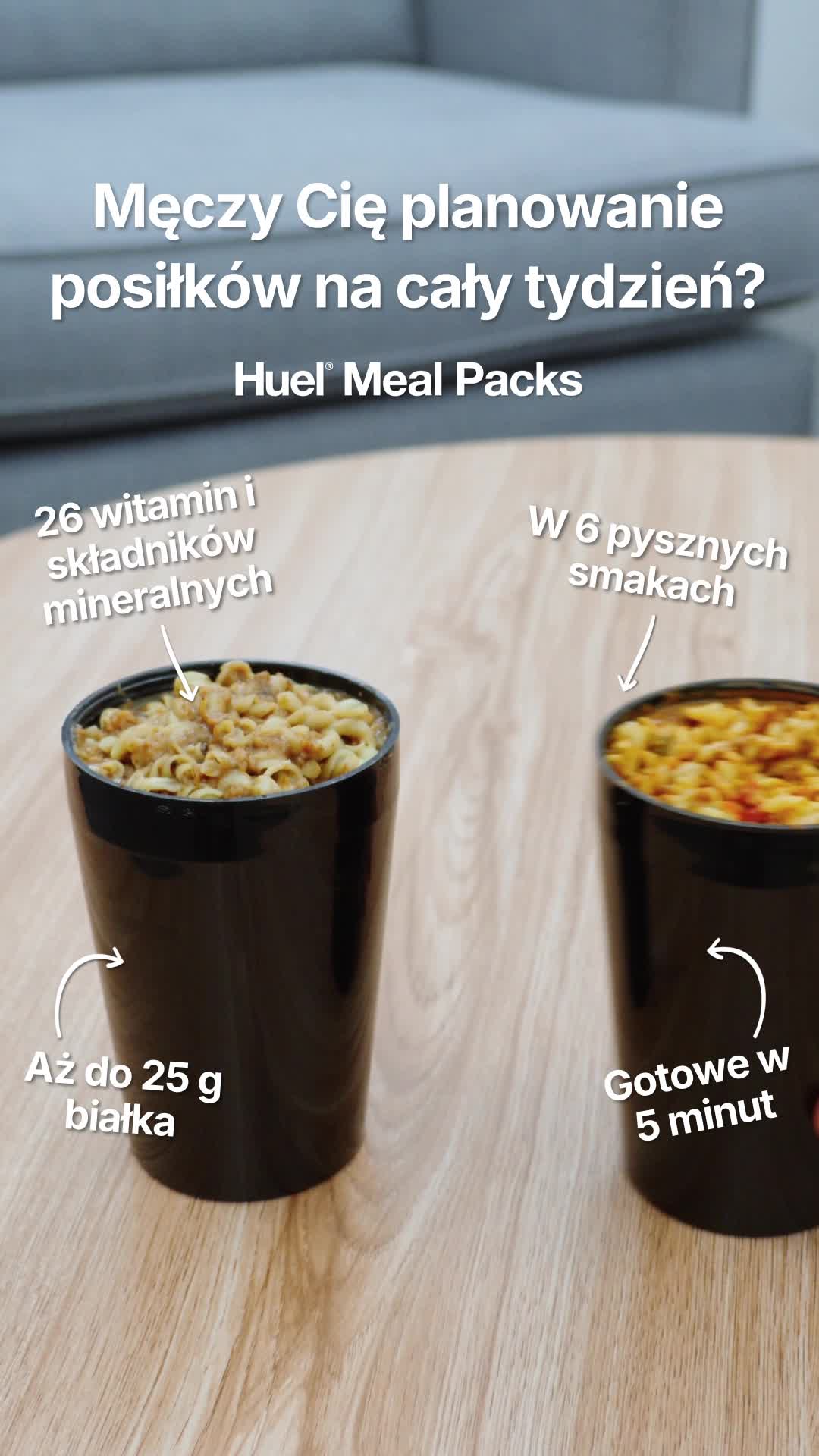 Huel Facebook ad: Wynieś swój lunch w pracy na wyższy poziom