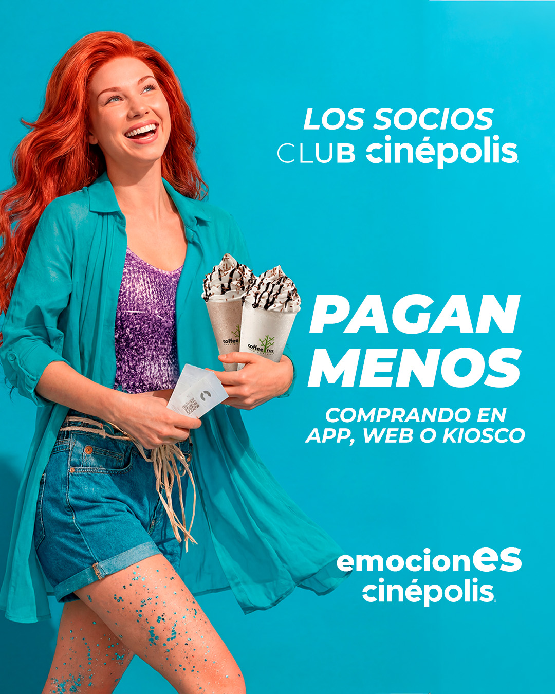 Cinépolis Facebook ad: Ser tiene sus ventajas.