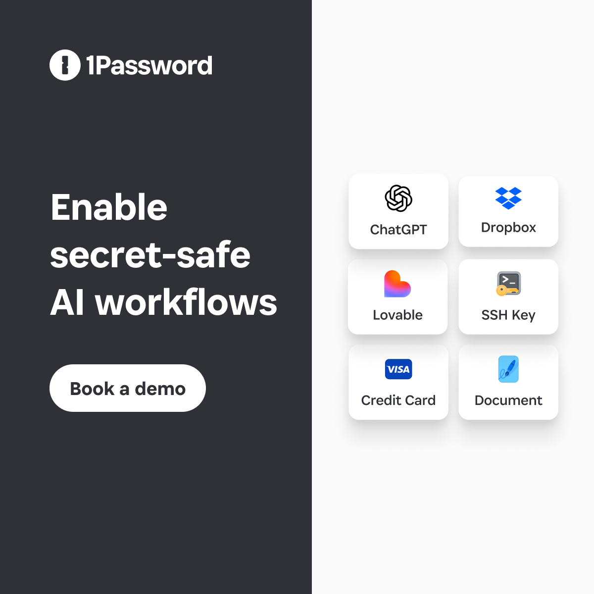 1Password Facebook ad