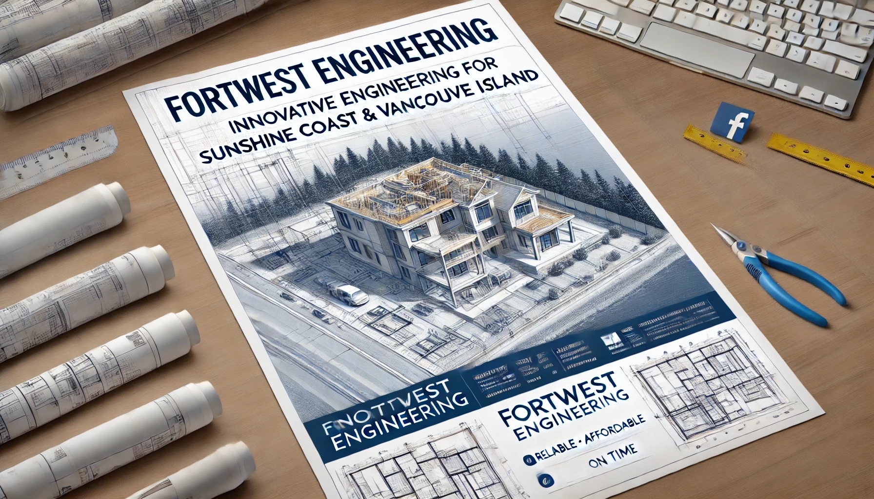 FortWest Engineering Facebook ad: Drawings and Plans