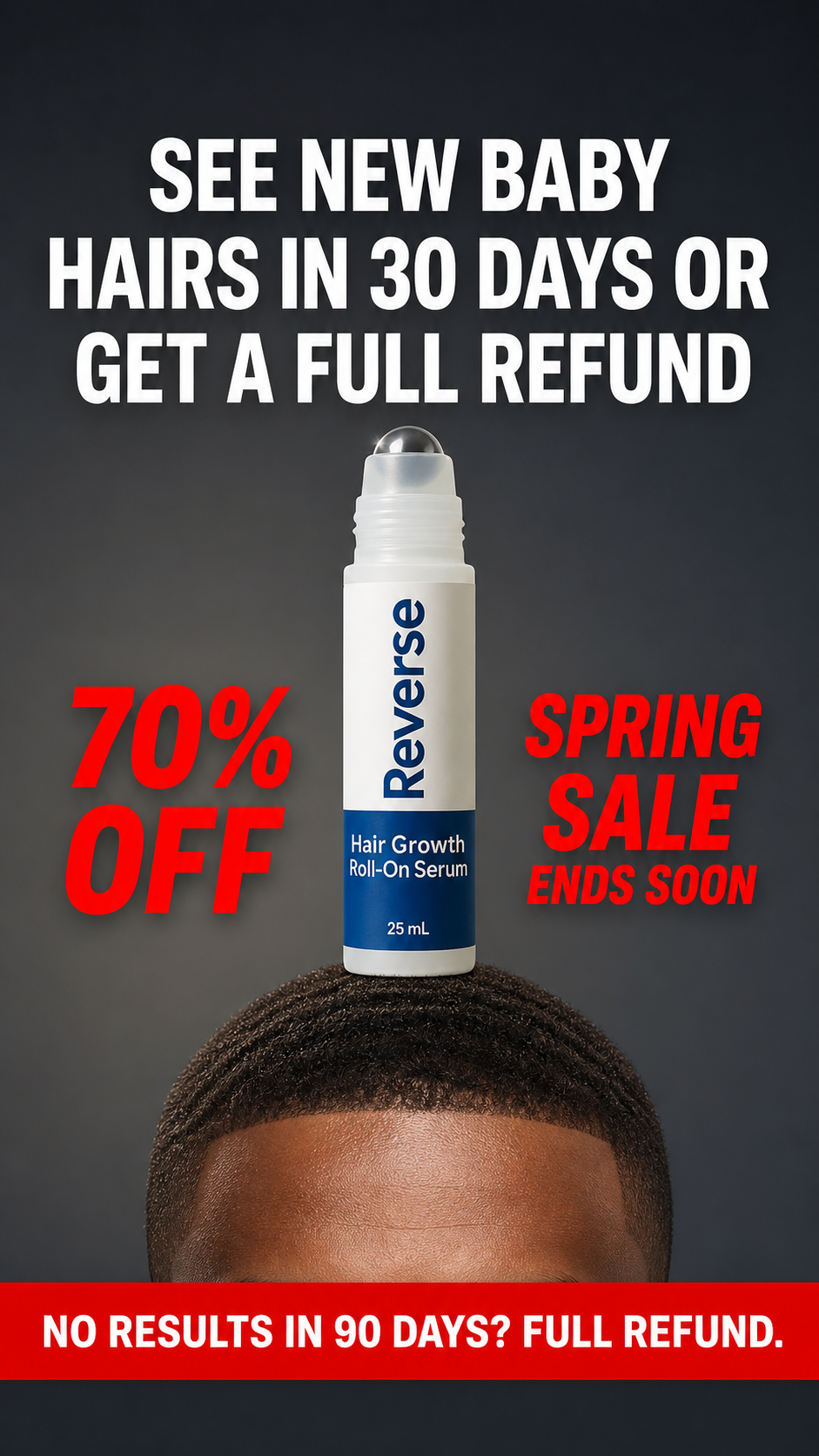 Reverse HairCo Facebook ad