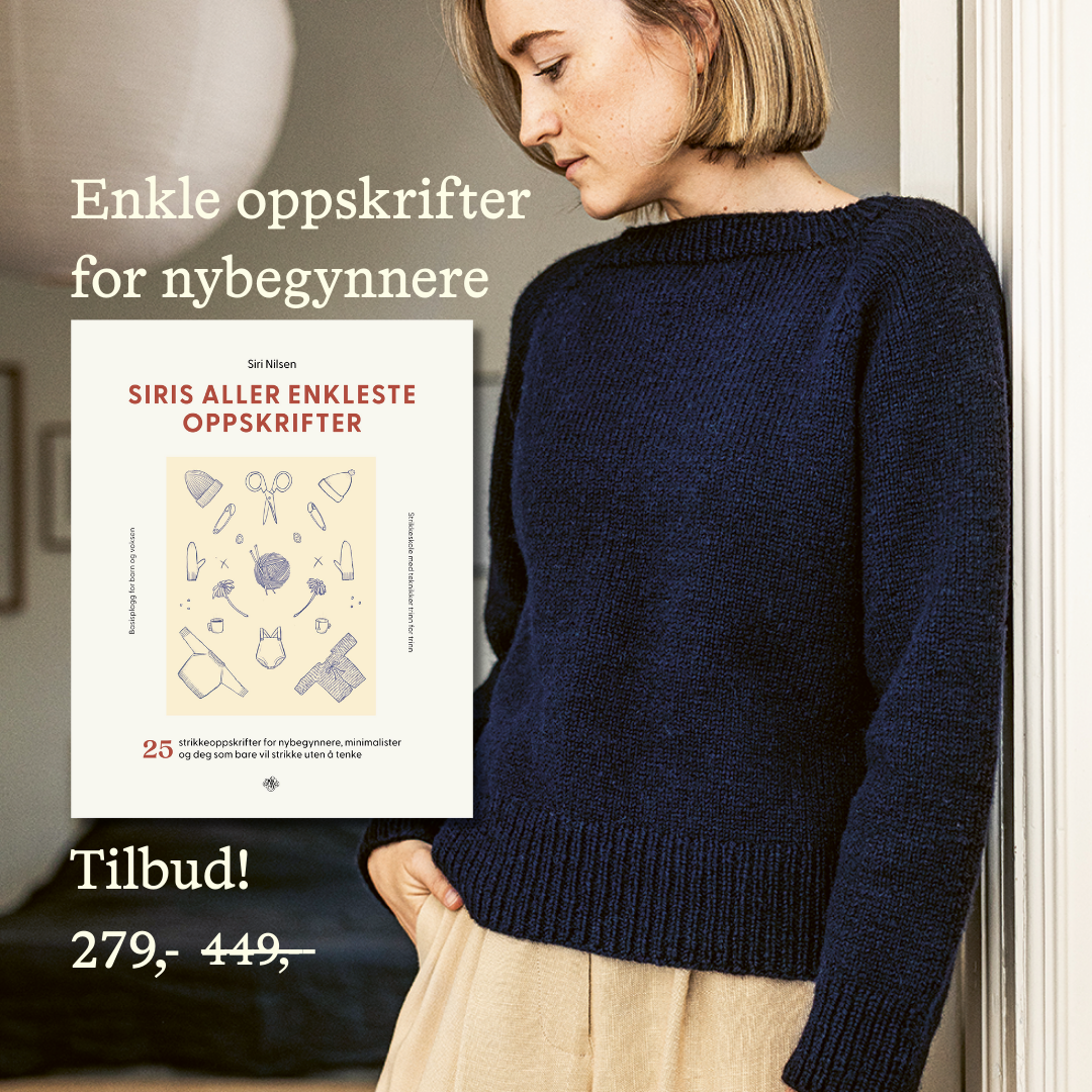 Kagge Forlag Facebook ad: Strikke- og sy-inspirasjon på tilbud!