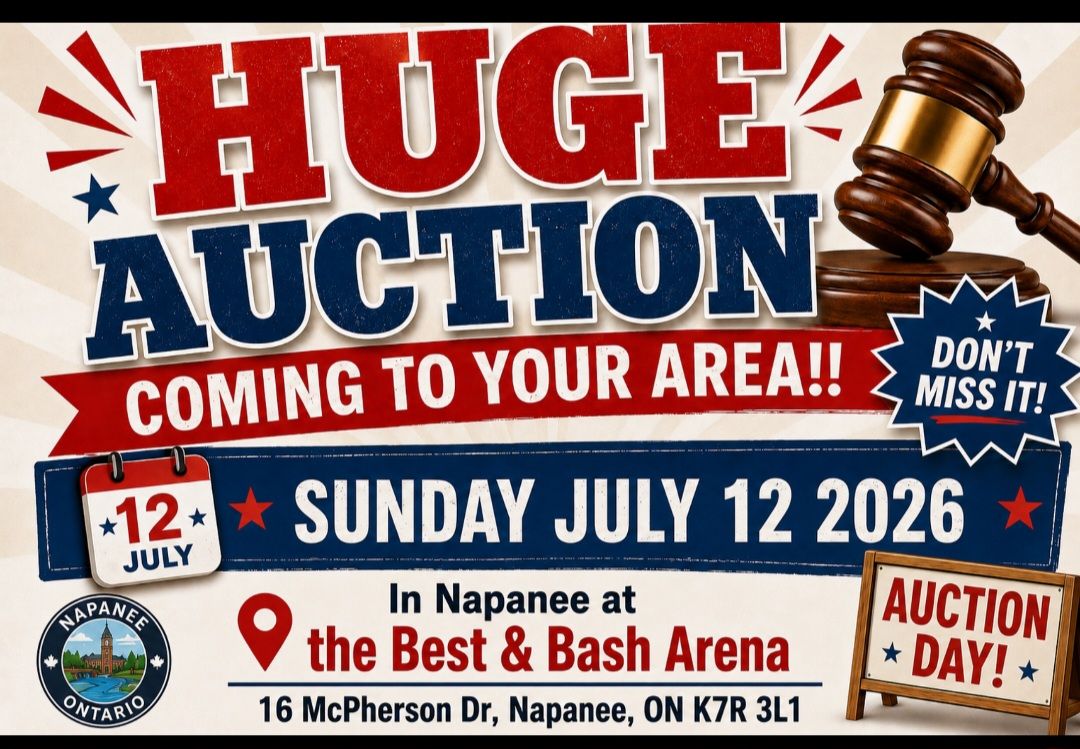 Prime Time Auction Facebook ad: **AUCTION***AUCTION***AUCTION***AUCTION**