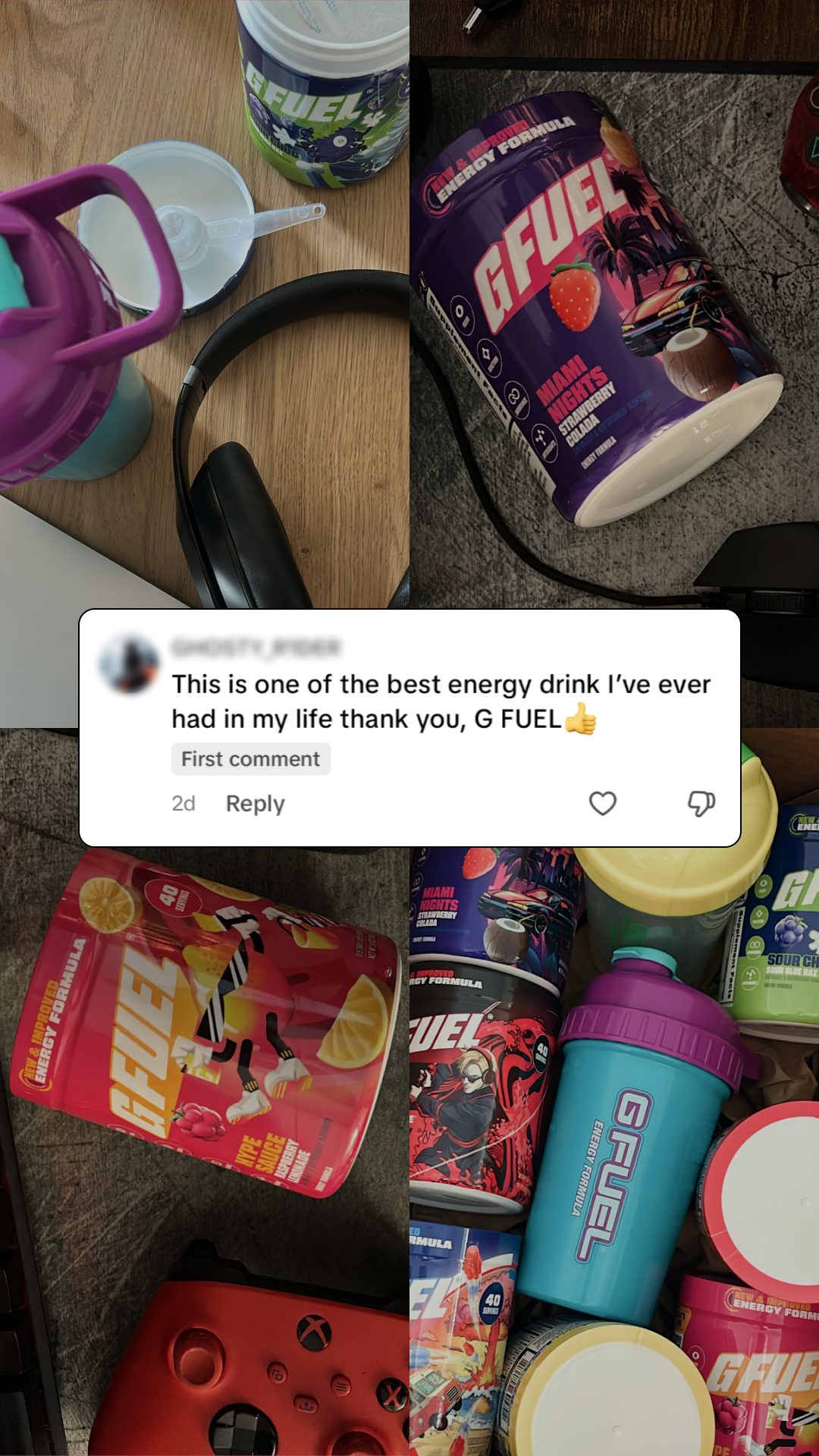 G FUEL Facebook ad