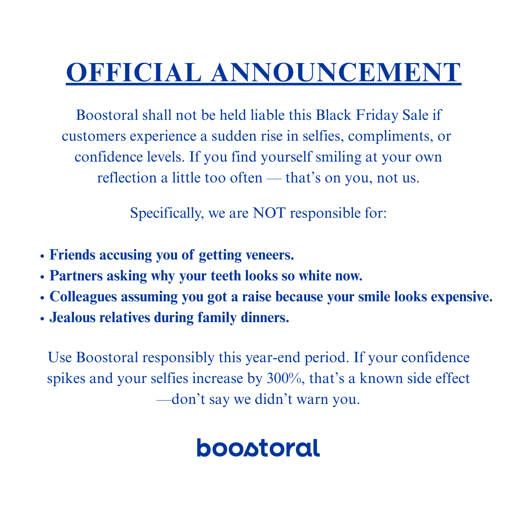 boostoral Facebook ad