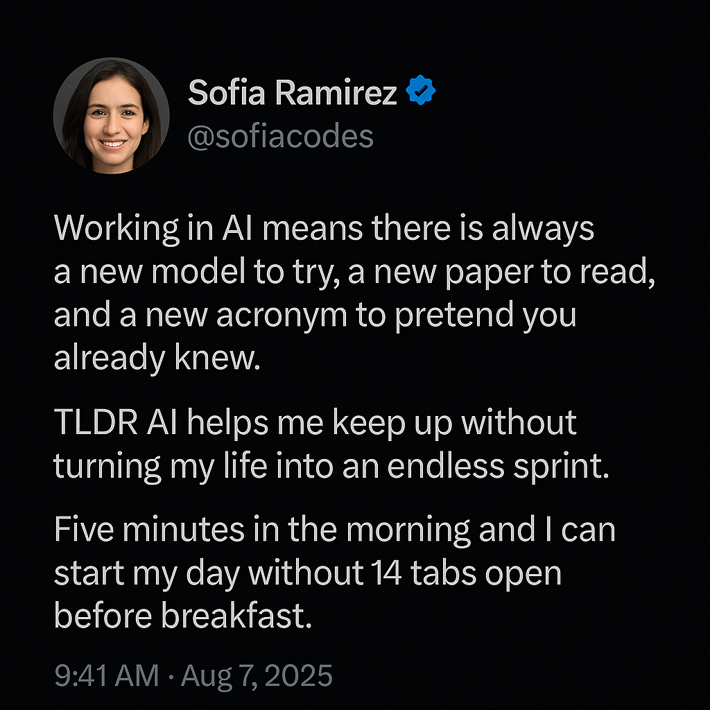 TLDR Newsletter Facebook ad