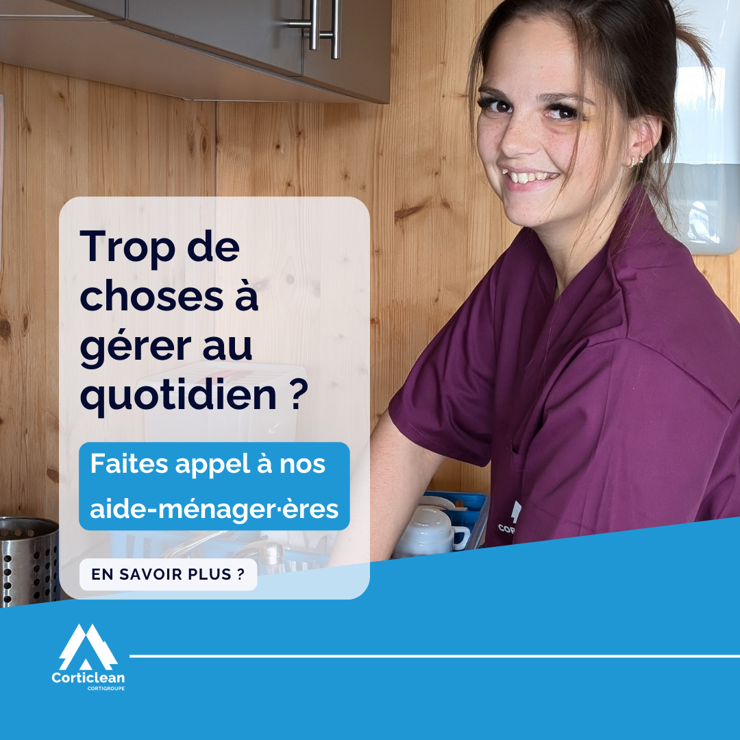 Corticlean Titres-Services Facebook ad: Besoin d’une aide-ménagère fiable et disponible rapidement?