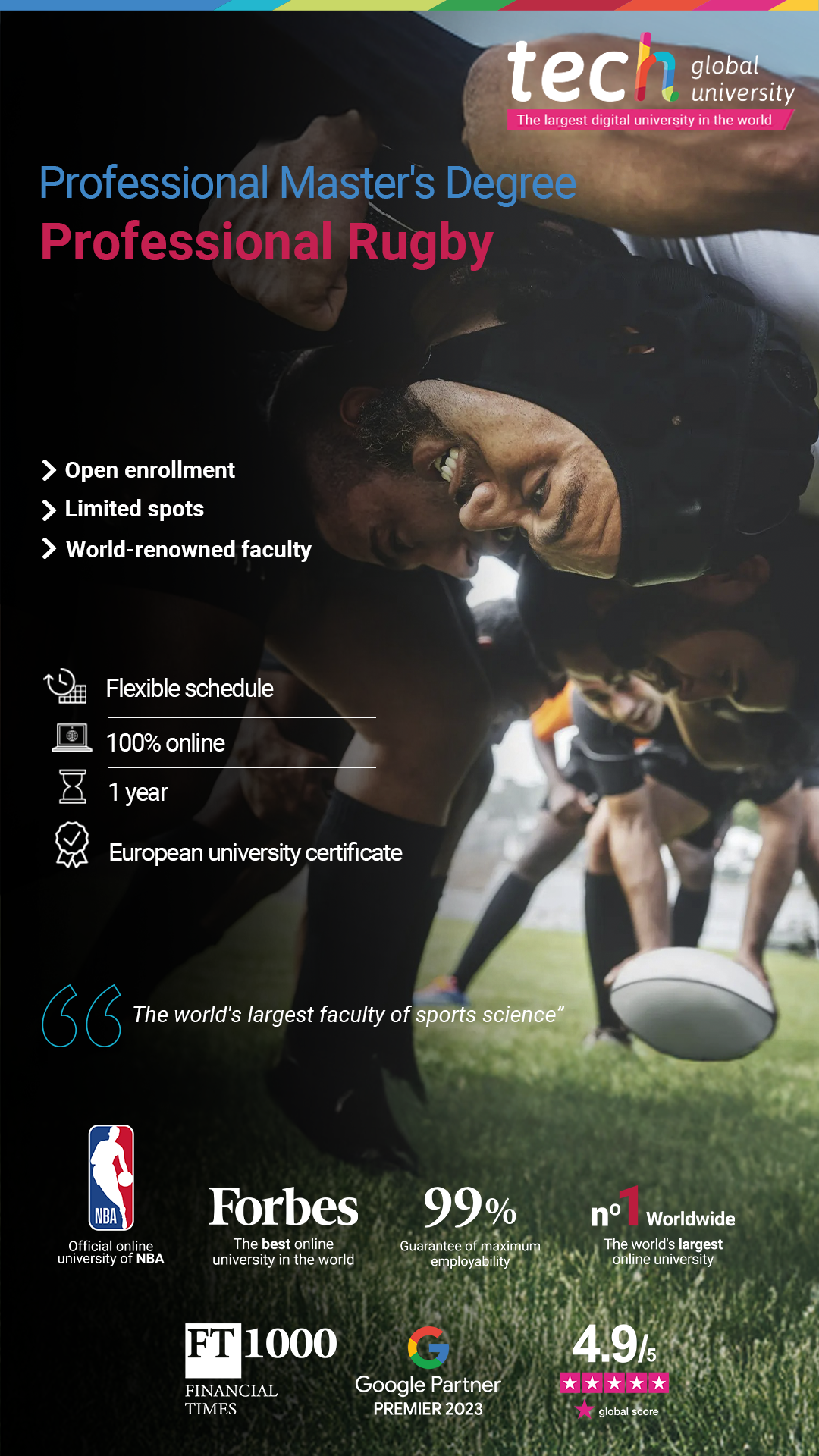 TECH school of sports science Facebook ad