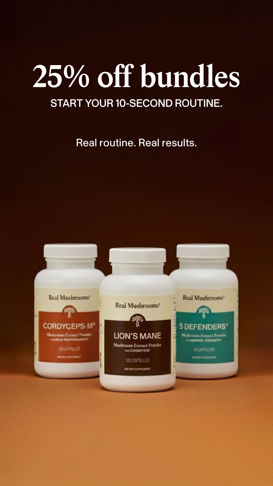 Real Mushrooms Facebook ad