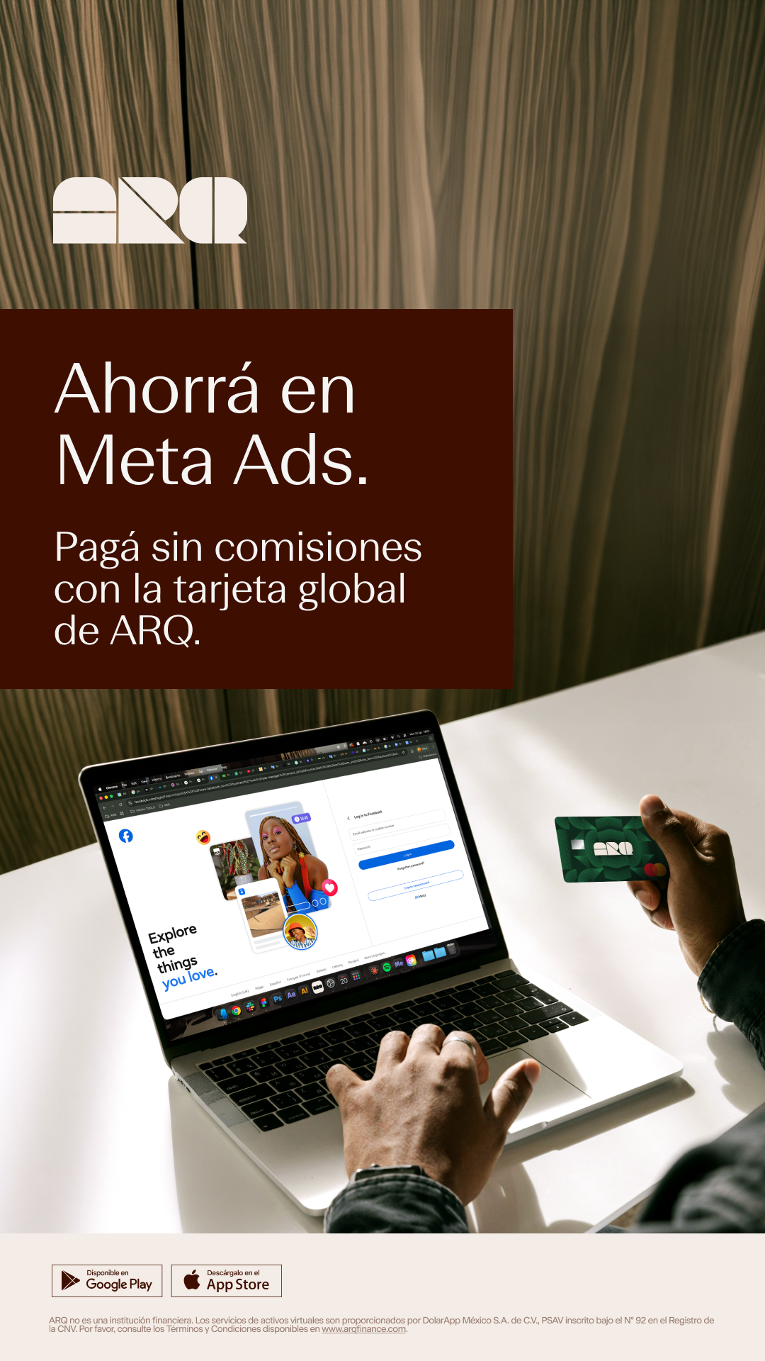 ARQ Facebook ad