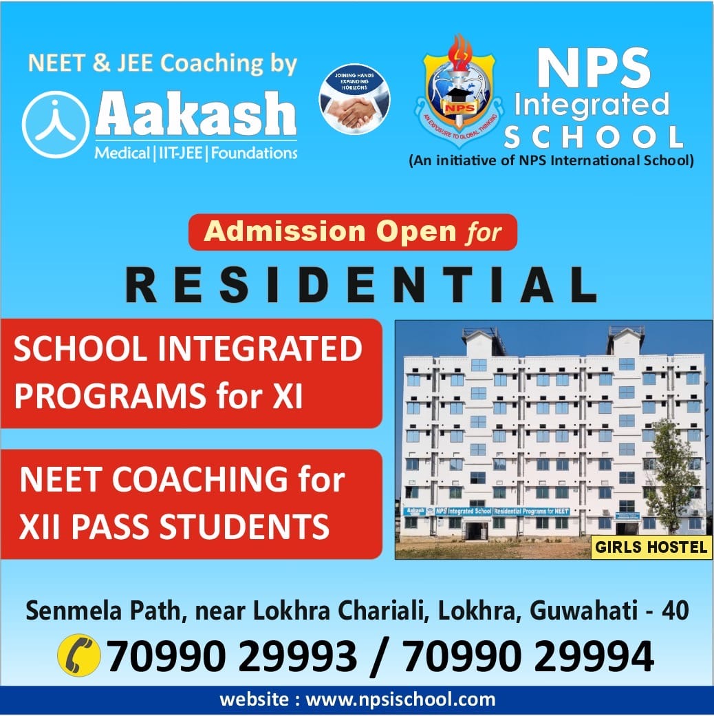 NPS International School-Guwahati Facebook ad: NPS & Aakash Institute: Pioneering IIT-JEE & NEET Prep!