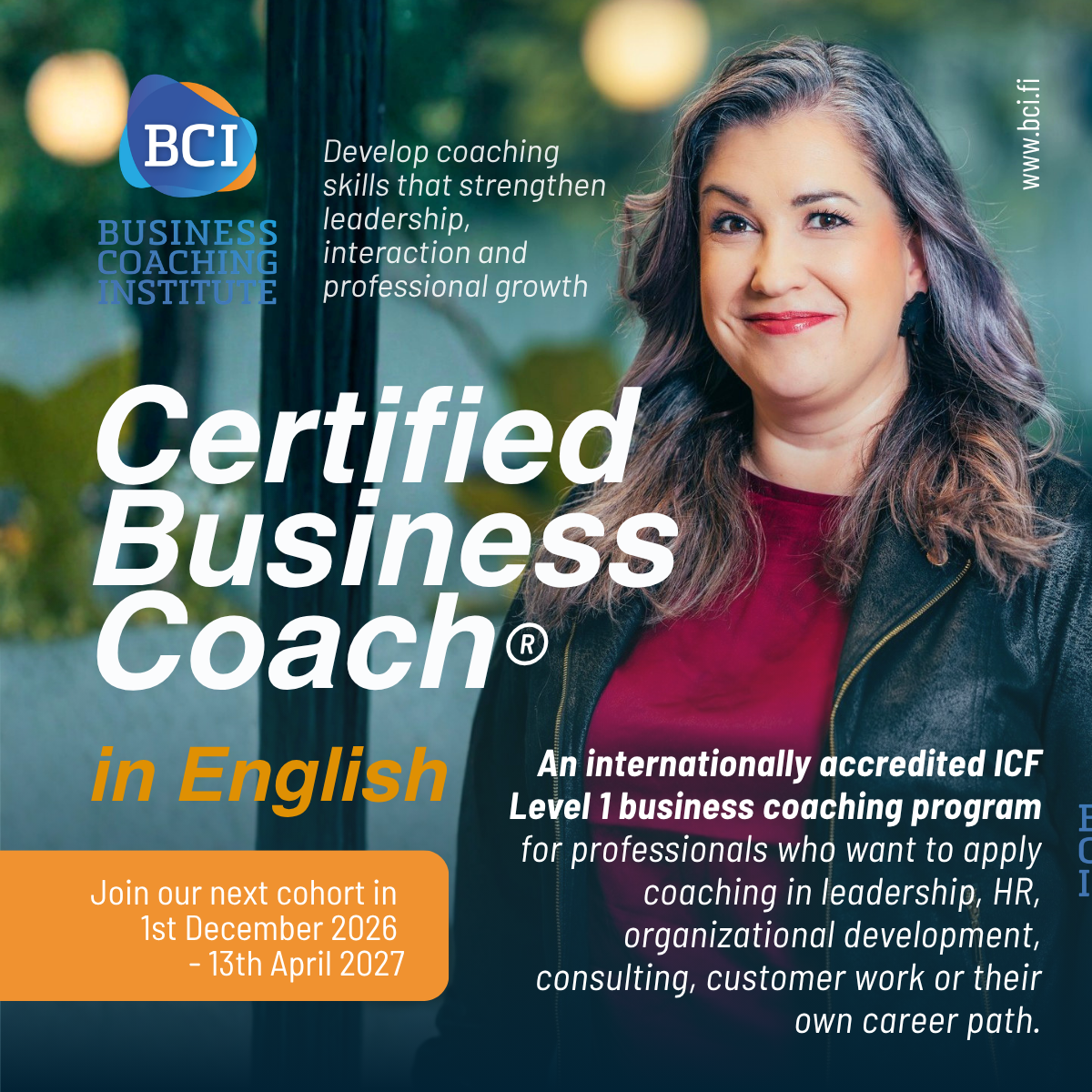 BCI Business Coaching Institute Facebook ad