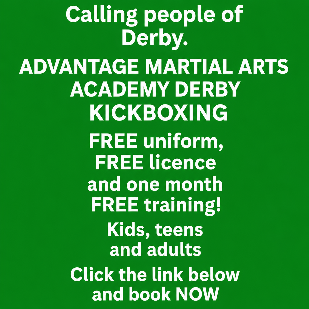 Advantage MA Derby Facebook ad from Aug 31, 2026