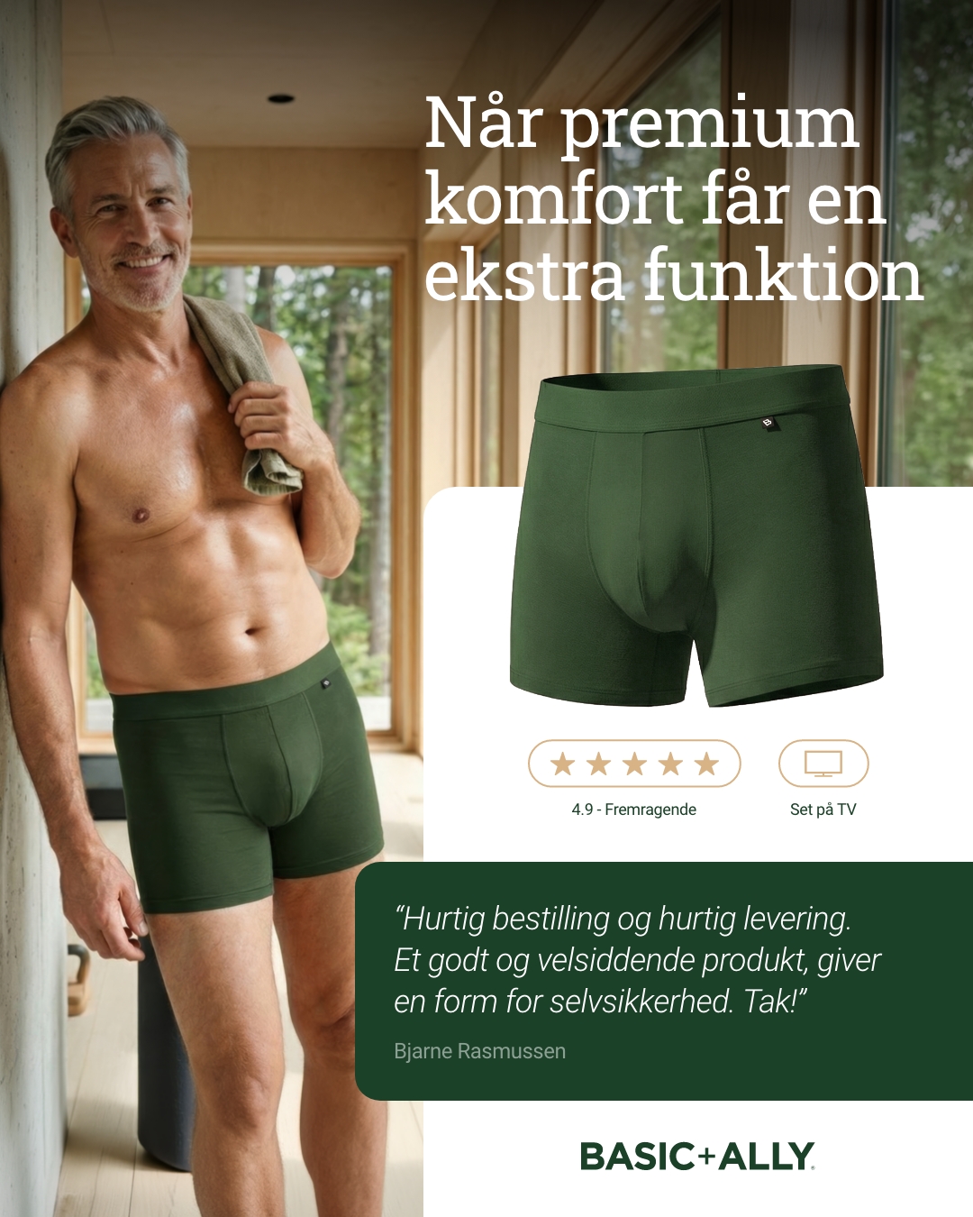 Basic+Ally Facebook ad