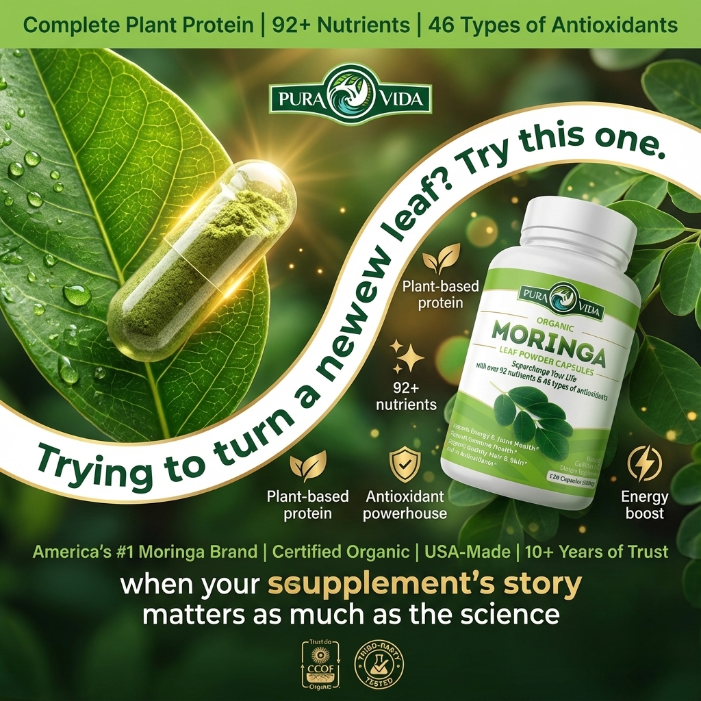 Pura Vida Moringa Facebook ad
