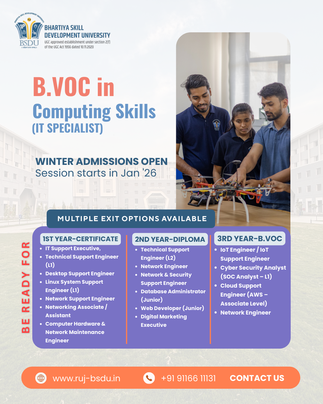 Bhartiya Skill Development University Facebook ad