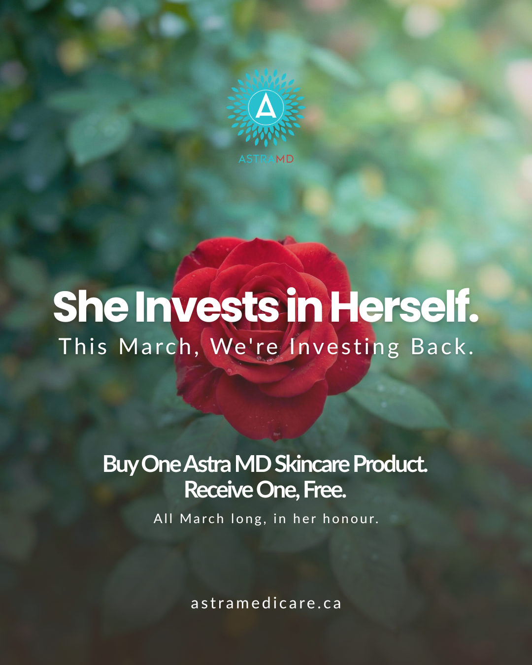 Astra Medicare Medical Aesthetics Clinic Facebook ad: Premium Skincare BOGO