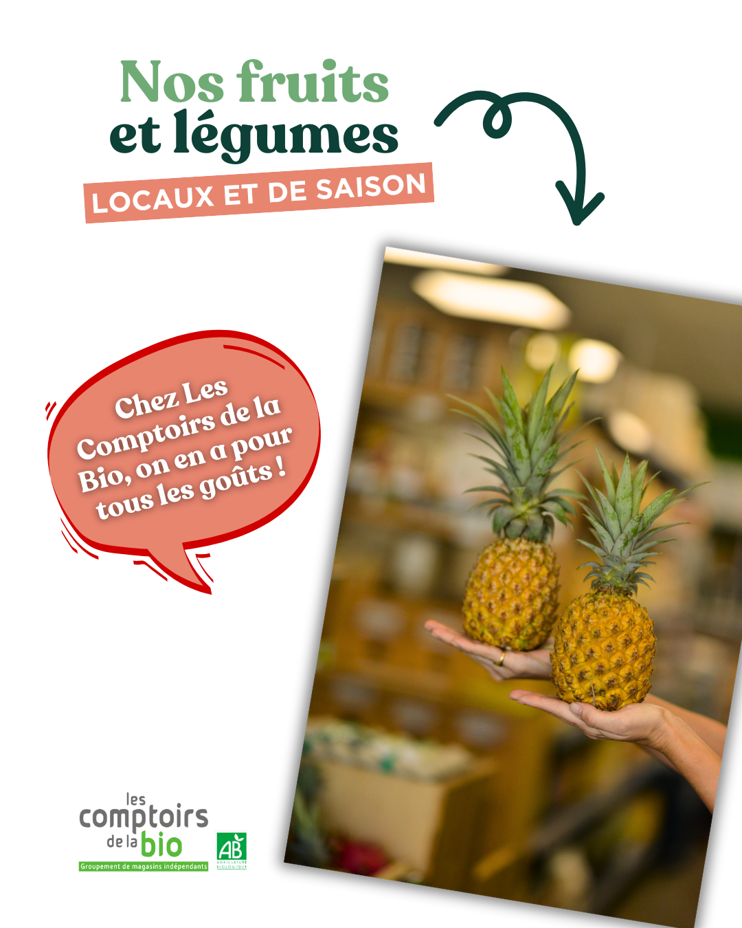 Les comptoirs de la Bio Guadeloupe Facebook ad: Les Comptoirs de la Bio, une grande diversité…