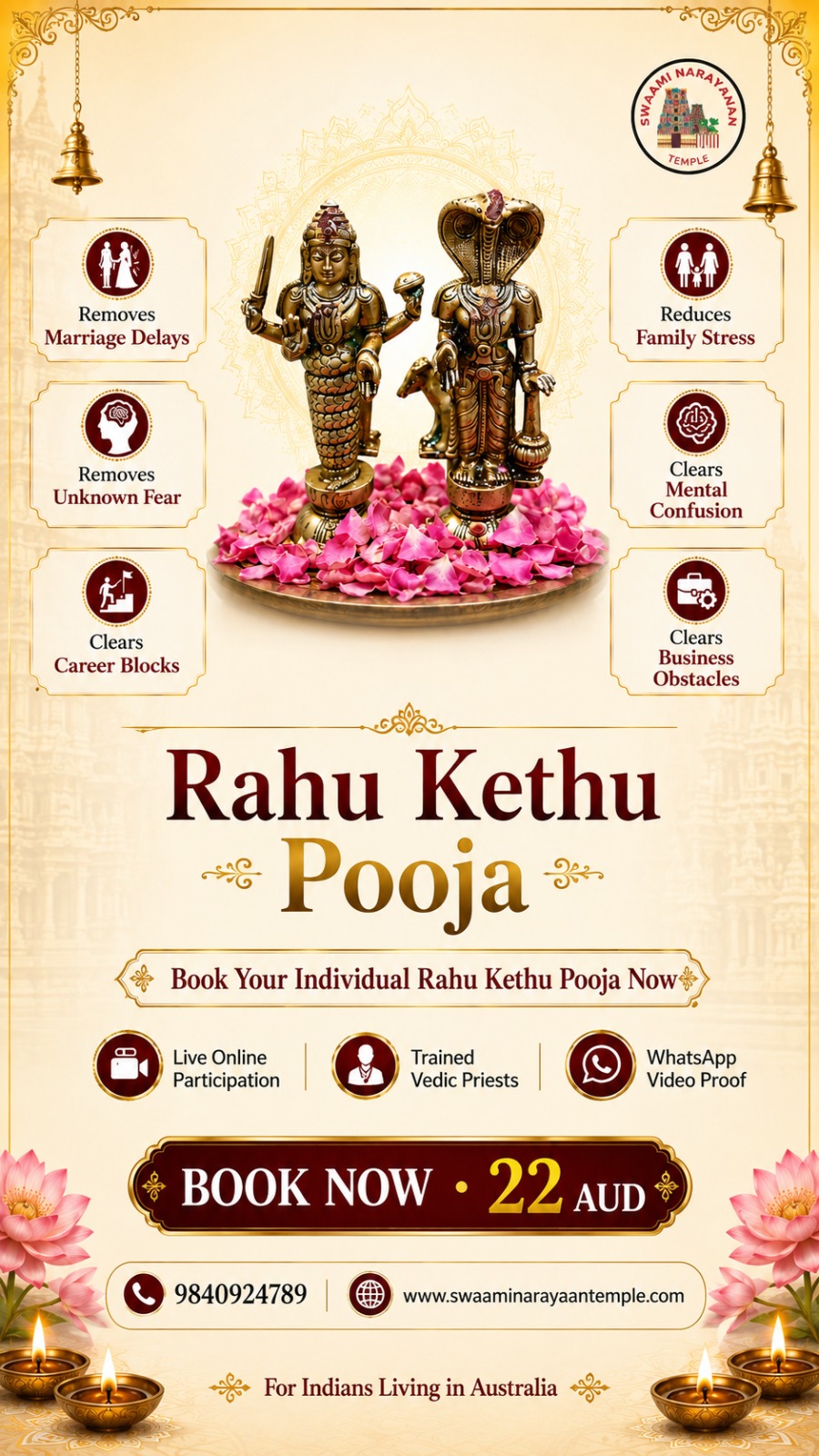 Amavasai pooja Facebook ad from Jul 6, 2026